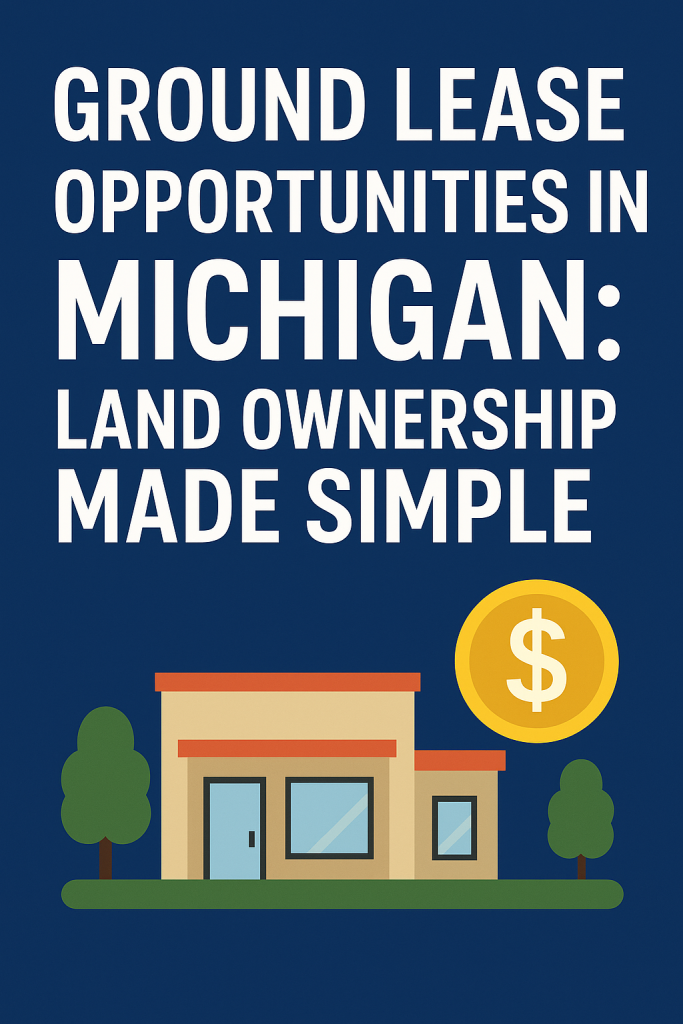 Michigan ground lease, land lease investment MI, long-term ground rent